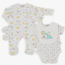 WF1861: Baby Unisex 5 Piece Net Bag Gift Set (0-9 Months)